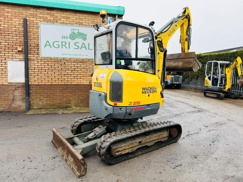 WACKER NEUSON EZ28 EXCAVATOR*C/W VDS*YEAR 2016*VIDEO*