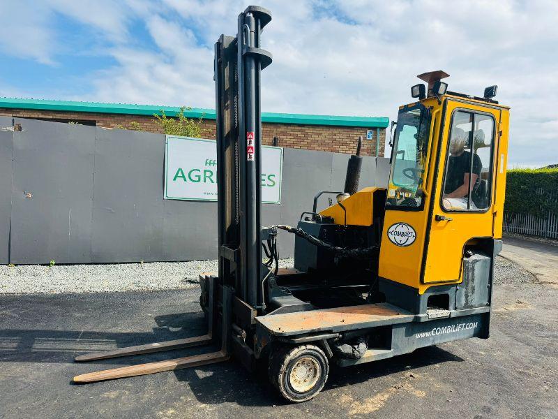 COMBILIFT 4000 DIESEL TRUCK MOUNTED FORKLIFT*C/W FORK POSITIONER*VIDEO*