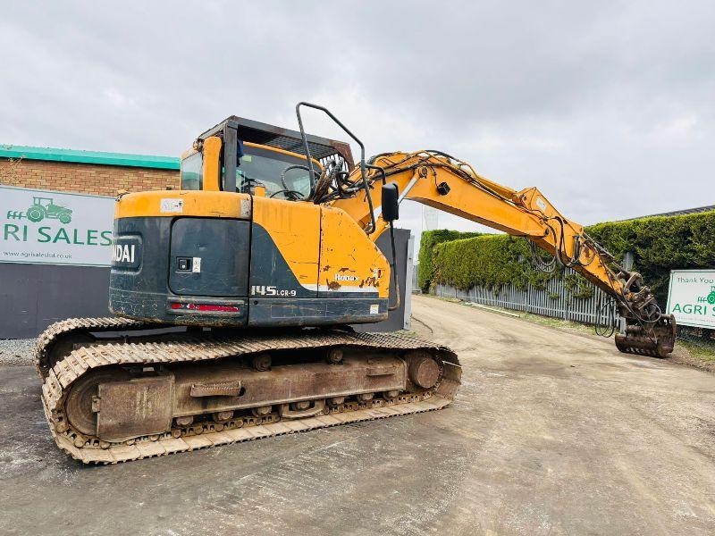 HYUNDAI ROBEX 145LCR-9 EXCAVATOR*C/W SELECTOR GRAB*YEAR 2012*VIDEO*