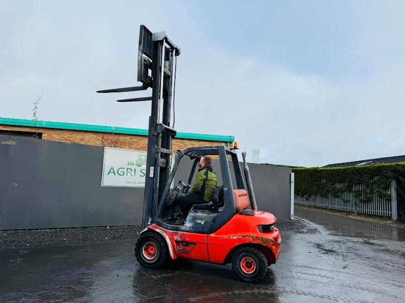 LINDE H30D-03 FORKLIFT*C/W PERKINS ENGINE*VIDEO*