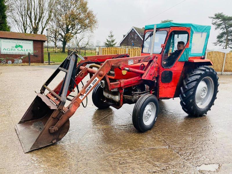 MASSEY FERGUSON 135 TRACTOR C/W LAMBOURN CAB , QUICKE 2030 FRONT LOADER