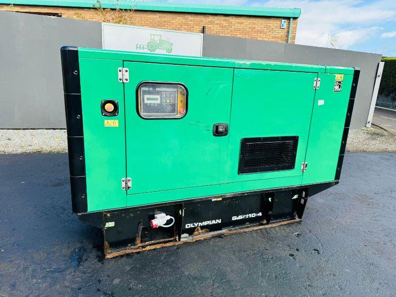OLYMPIAN GEP110-4 110KVA GENERATOR*C/W PERKINS ENGINE*VIDEO*