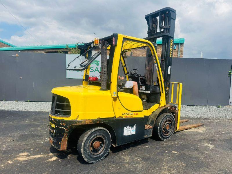HYSTER 4.0 FORKLIFT*C/W KUBOTA ENGINE*YEAR 2019*VIDEO*