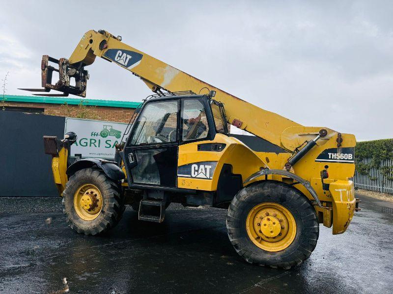CATERPILLAR TH560B TELEHANDLER*C/W SWAY & JACK LEGS*VIDEO*