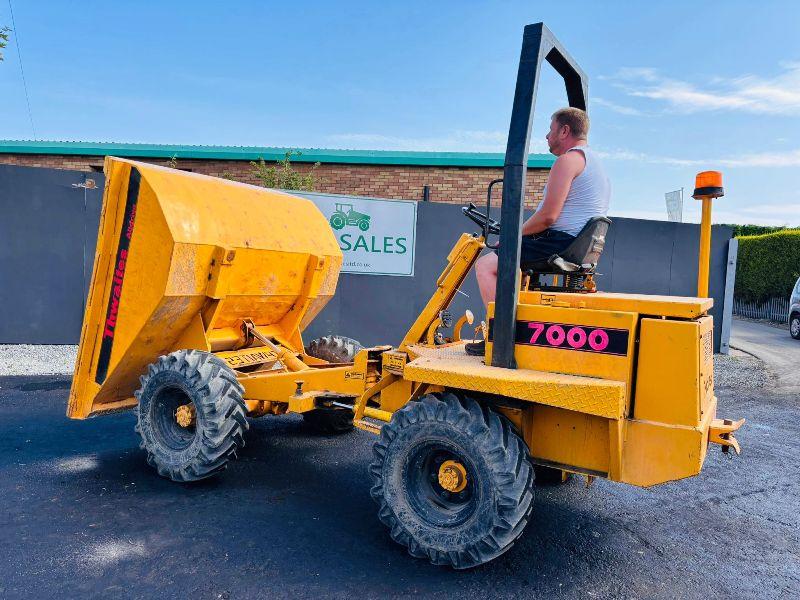 THWAITES 7000 3 TONNE STRAIGHT TIP DUMPER*VIDEO* 