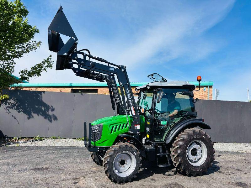 NEW *UNUSED*SIROMER TZ04D FRONT LOADER TRACTOR *C/W LOADER AND 3 IN 1 BUCKET*VIDEO*