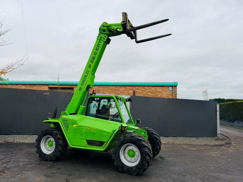 MERLO P26.6SPT TELEHANDLER*C/W PALLET TINES*VIDEO*