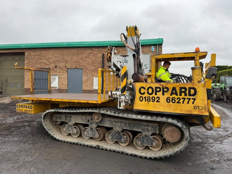 TRACKED FLATBED CARRIER*C/W HIAB CRANE*VIDEO*