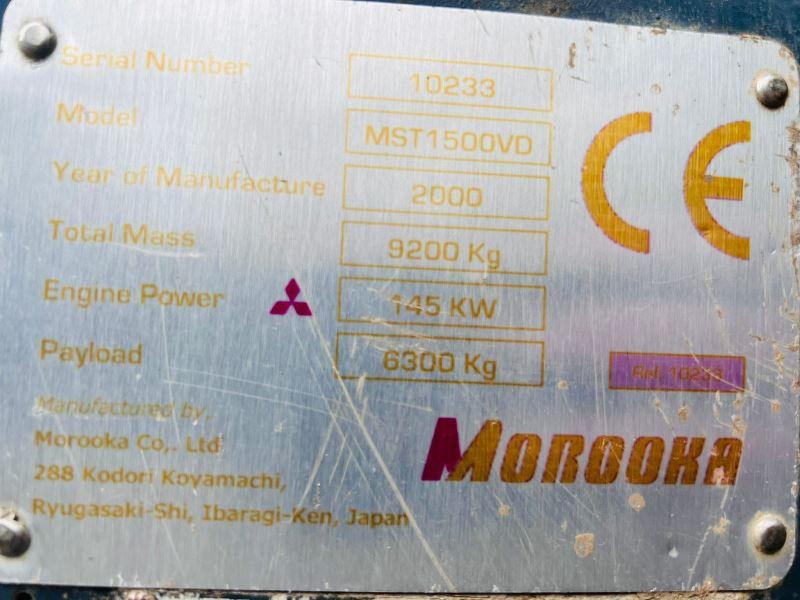 MOROOKA MST1500VD TRACKED DUMPER * 5875 HOURS * C/W RUBBER TRACKS *VIDEO*