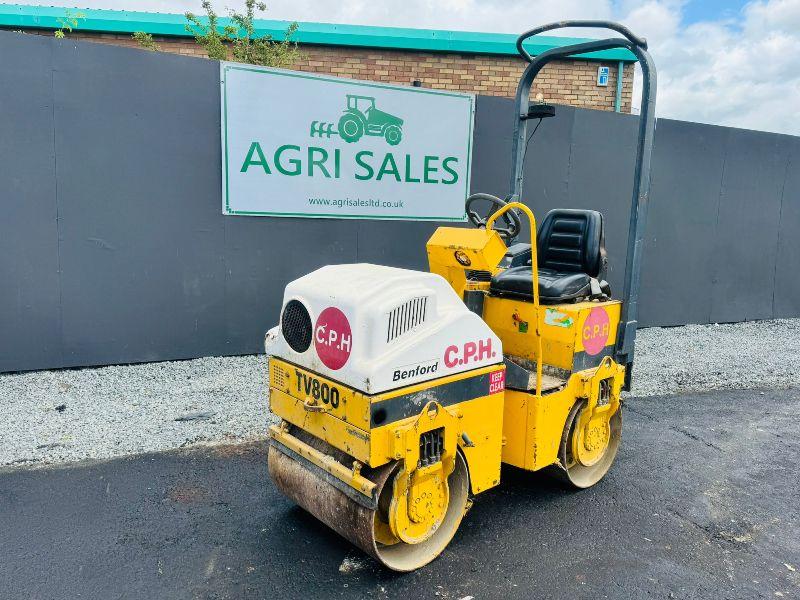 BENFORD TV800L DOUBLE DRUM ROLLER*C/W LISTER PETTER ENGINE*VIDEO*