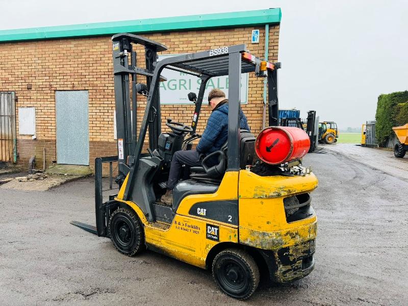 CATERPILLAR GP20NT FORKLIFT*YEAR 2015*C/W PALLET TINES*VIDEO*
