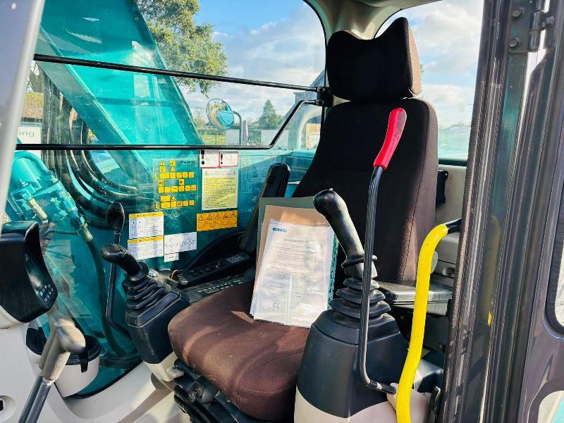 KOBELCO SK75SR-3E EXCAVATOR *YEAR 2015, 5578 HOURS* C/W BOGG MASTER TRACKS *VIDEO*