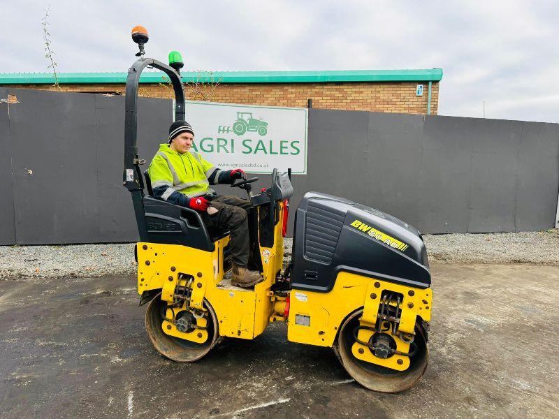 BOMAG BW 80AD-5 TANDEM ROLLER*YEAR 2014*C/W KUBOTA ENGINE*VIDEO*