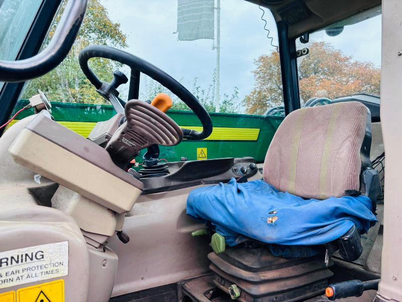JOHN DEER 3215 4WD TURBO TELEHANDLER C/W PIN & CONE HEAD STOCK *VIDEO*