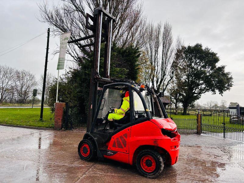 LINDE H40 DIESEL FORKLIFT *YEAR 2016* C/W 2 STAGE MAST *VIDEO*