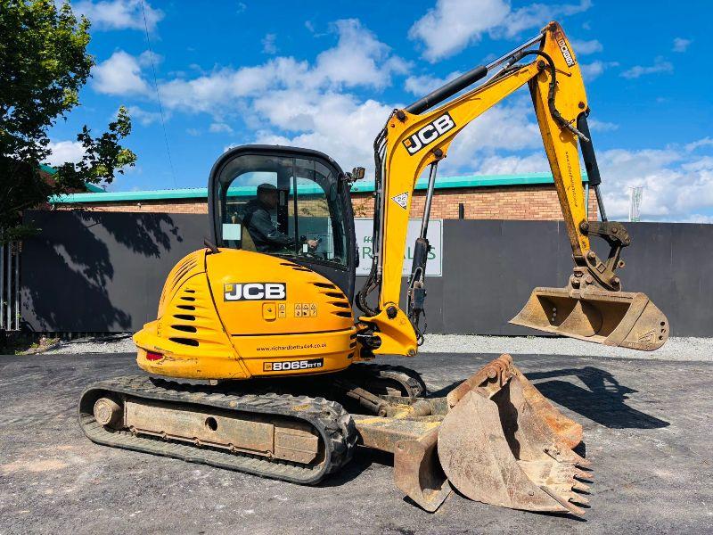 JCB 8065 EXCAVATOR*C/W 3 BUCKETS*READING 3578 HOURS*VIDEO*