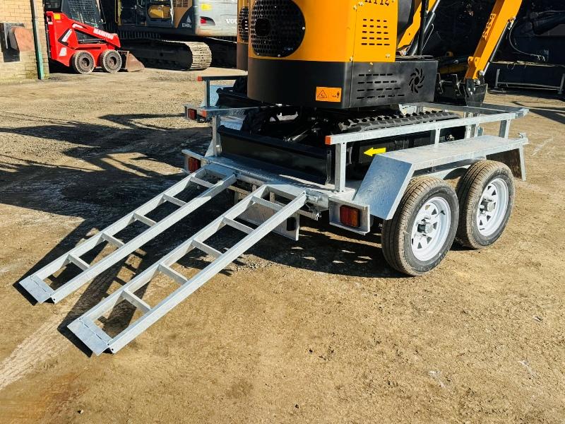 *NEW*JPC HT12 EXCAVATOR*CHOICE OF 2*C/W TWIN AXLE TRAILER*VIDEO*