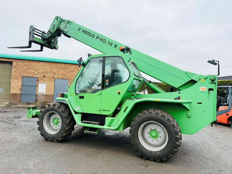 MERLO P40.14K TELEHANDLER*SWAY CAB*2902 HOURS*VIDEO*