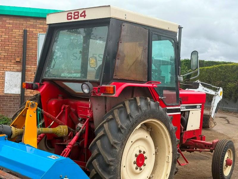 CASE INTERNATIONAL 684 TRACTOR*C/W MOWER*VIDEO*