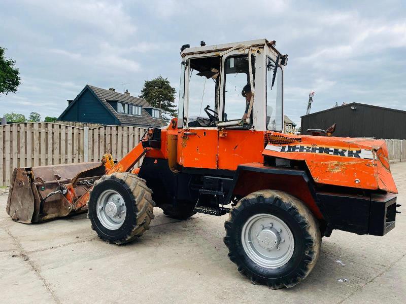 LIEBHERR L508 4WD LOADING SHOVEL C/W TOE TIP BUCKET 