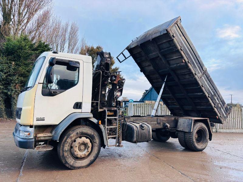DAF LF55.220 4X2 TIPPER LORRY C/W HIAB 099 CRANE CHOICE OF 5 *VIDEO*
