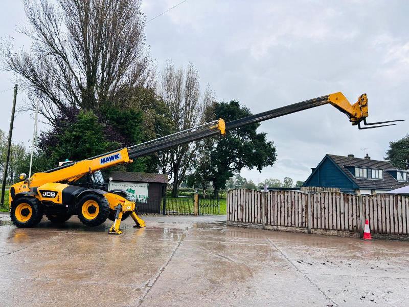 JCB 535-140 HI VIZ 4WD TELEHANDLER *YEAR 2014, 14 METER REACH* C/W TINES *VIDEO*
