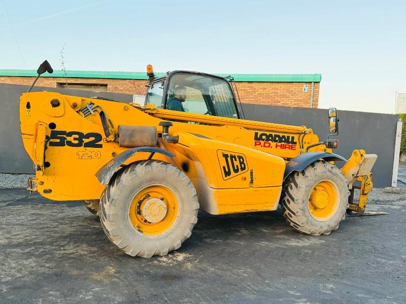 JCB 530-120 TELEHANDLER*C/W JACK LEGS*VIDEO*