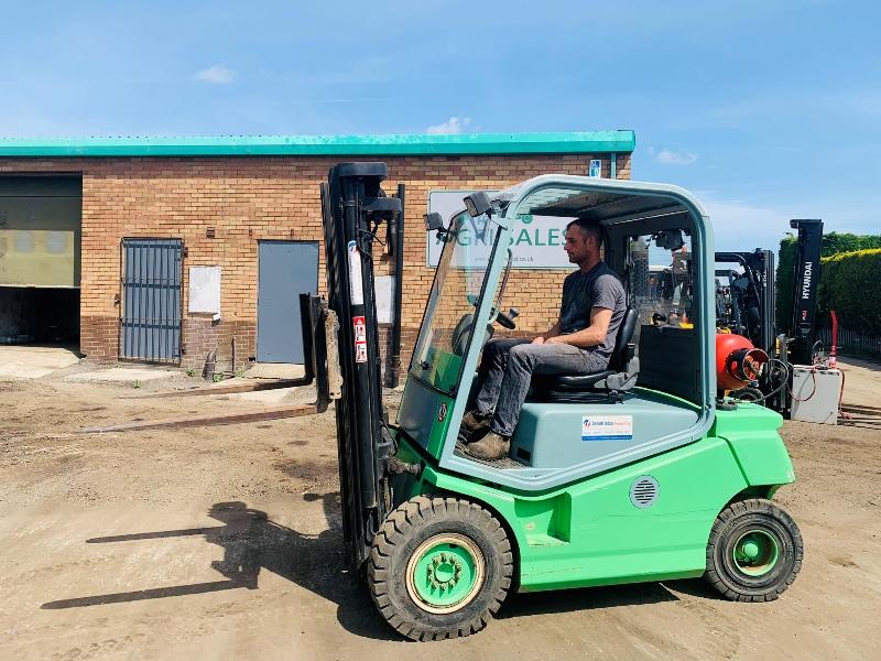 CESAB DRAGO 250E GAS FORKLIFT*C/W SIDESHIFT*VIDEO*