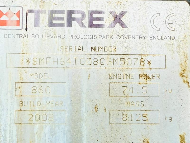 TEREX 860 BACKHOE DIGGER*C/W EXTENDED DIG*VIDEO*