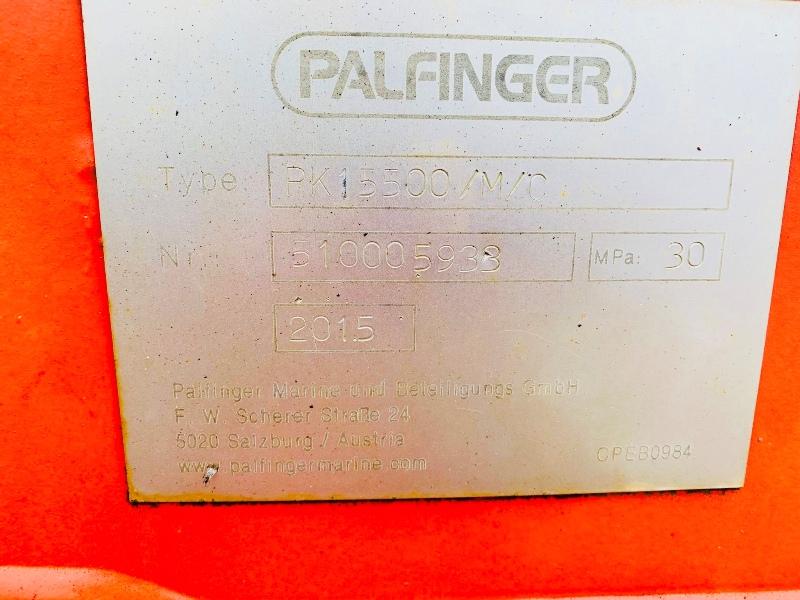 PALFINGER PK15500 HIAB CRANE*YEAR 2015*VIDEO*