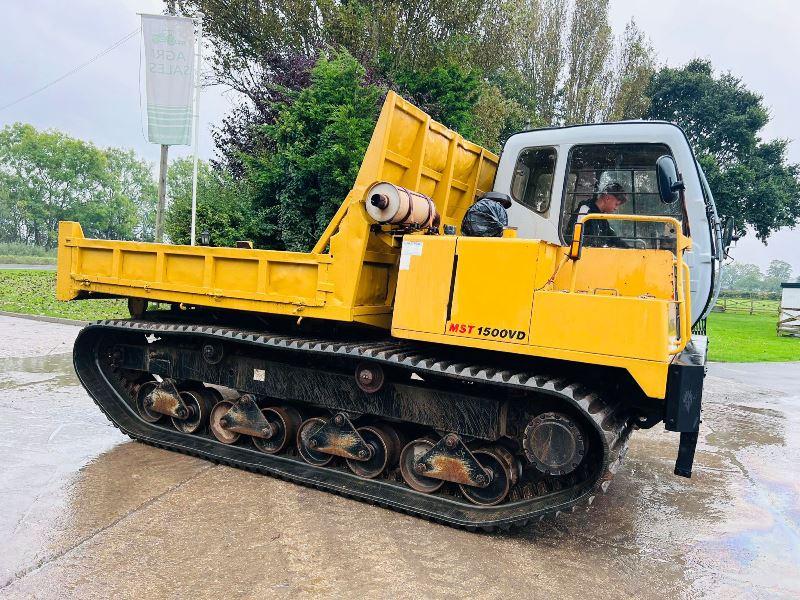 MOROOKA MST1500VD TRACKED DUMPER * 5875 HOURS * C/W RUBBER TRACKS *VIDEO*