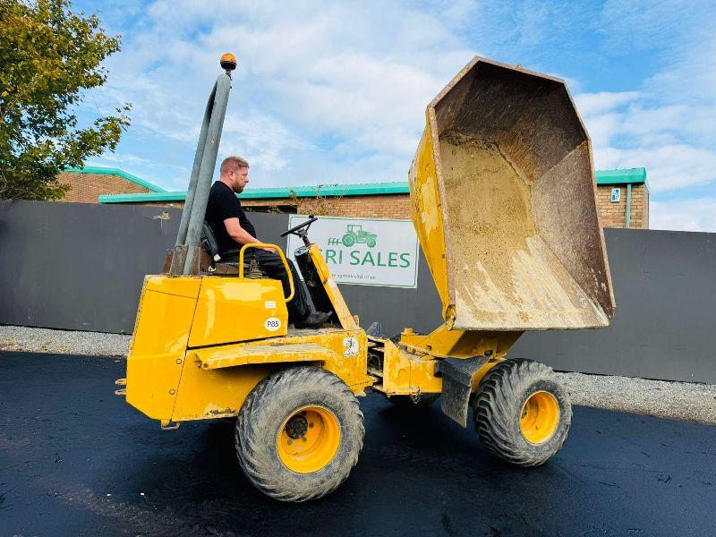 THWAITES 3 TONNE SWIVEL TIP DUMPER*1 OWNER FORM NEW*VIDEO*