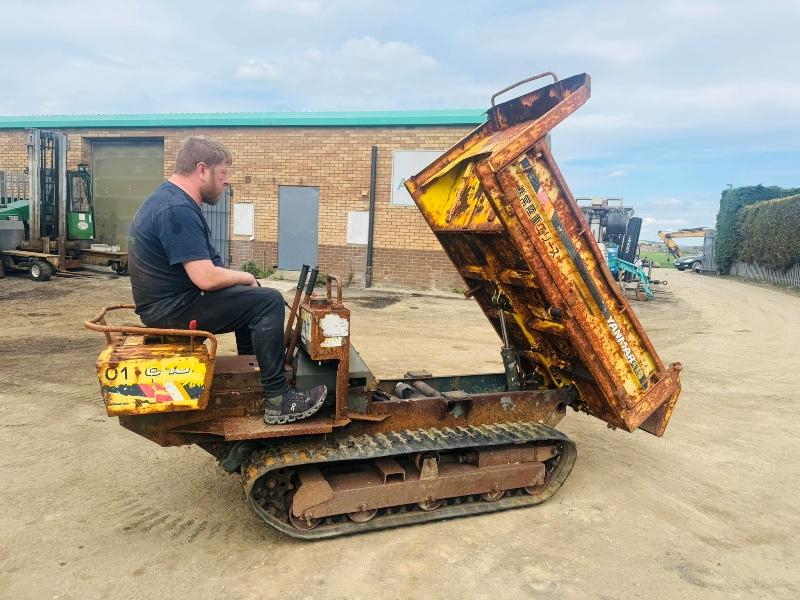 YANMAR TRACKED DUMPER*C/W HYDRAULIC TIP*VIDEO*