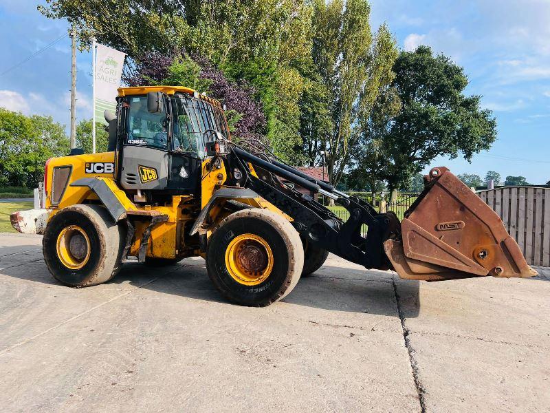 JCB 436 WASTE MASTER LOADING SHOVEL *YEAR 2011* C/W TOE TIP BUCKET *VIDEO*