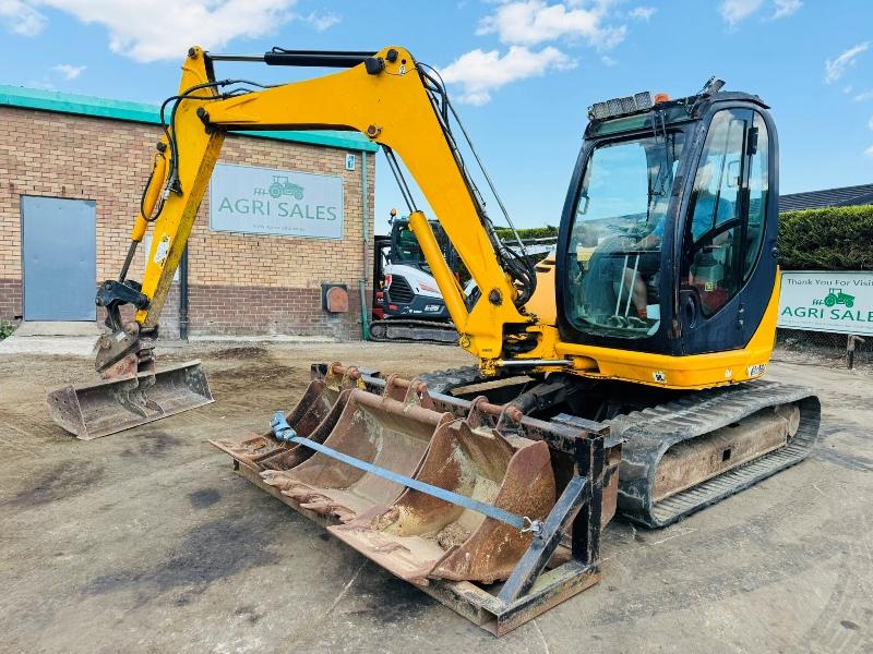 JCB 8080 EXCAVATOR*C/W BUCKETS*YEAR 2011*5979 HOURS*VIDEO*