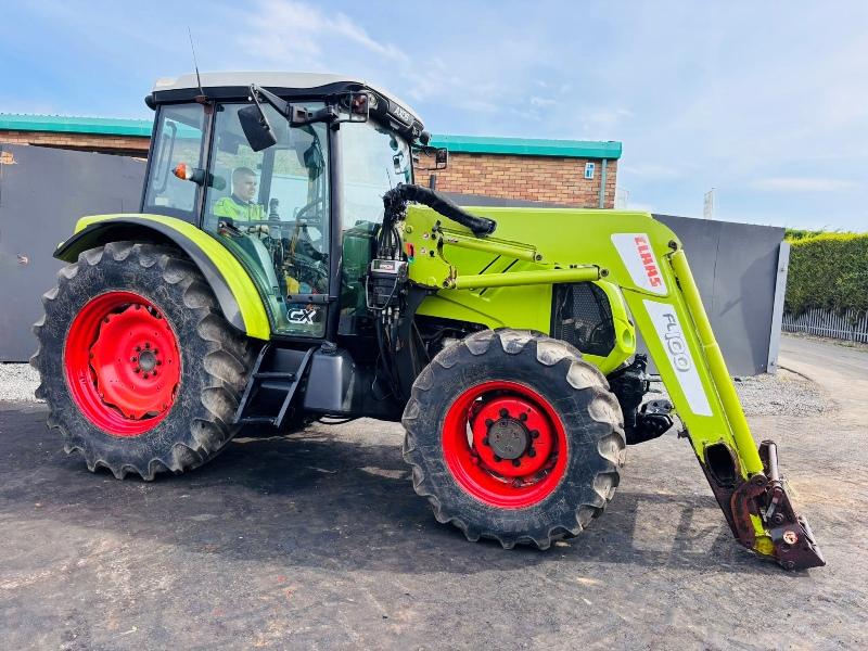CLAAS AXOS 320 CX*C/W FL100 FRONT LOADER*ONLY 702 HOURS*YEAR 2010*VIDEO*