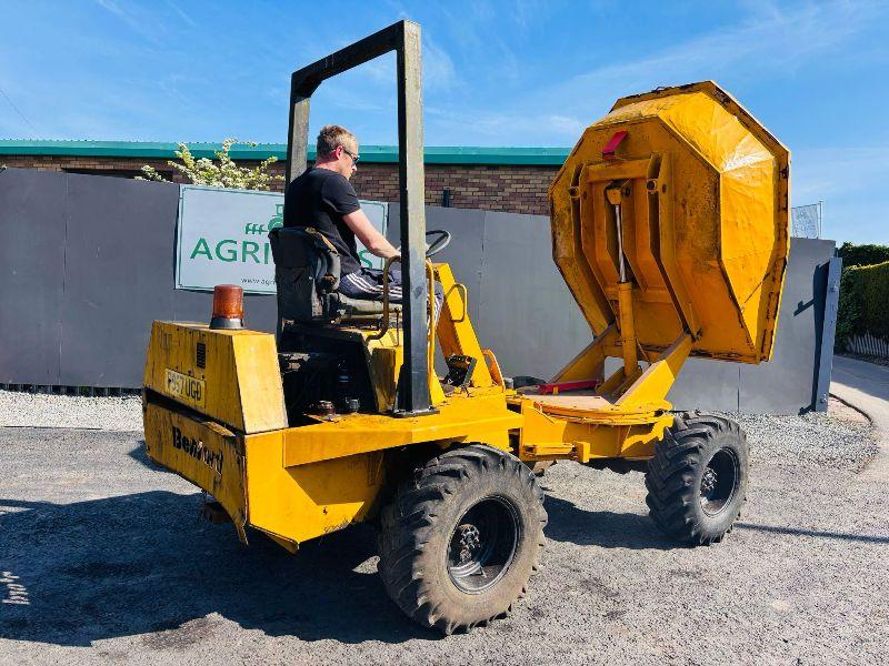 BENFORD 3 TONNE SWIVLE TIP DUMPER*VIDEO*