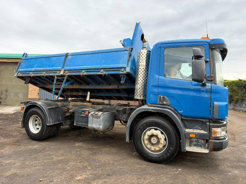SCANIA P94D 220 3 WAY TIPPER LORRY*C/W EASY SHEET*VIDEO*