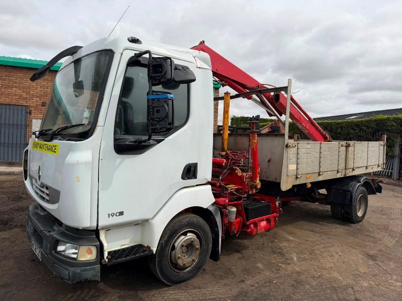 RENUALT 190DXI MIDLUM TIPPER LORRY*C/W FASSI CRANE*VIDEO*