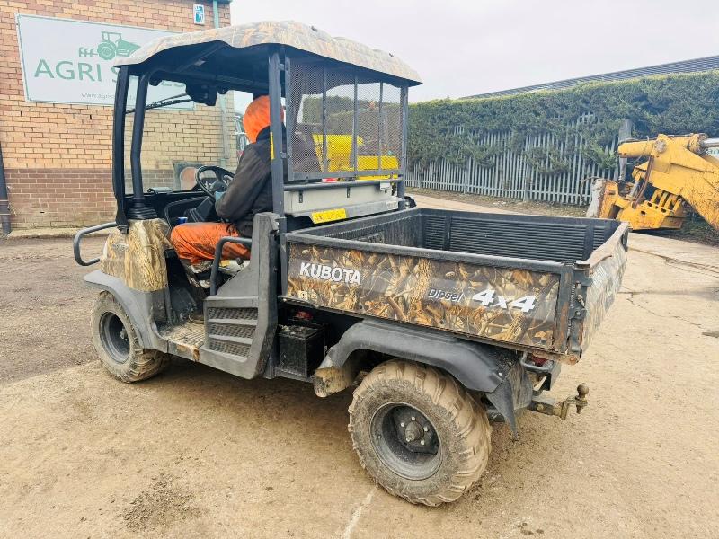 KUBOTA RTV900-EU ATV BUGGY*C/W HYDRAULIC TIP*YEAR 2013*VIDEO*