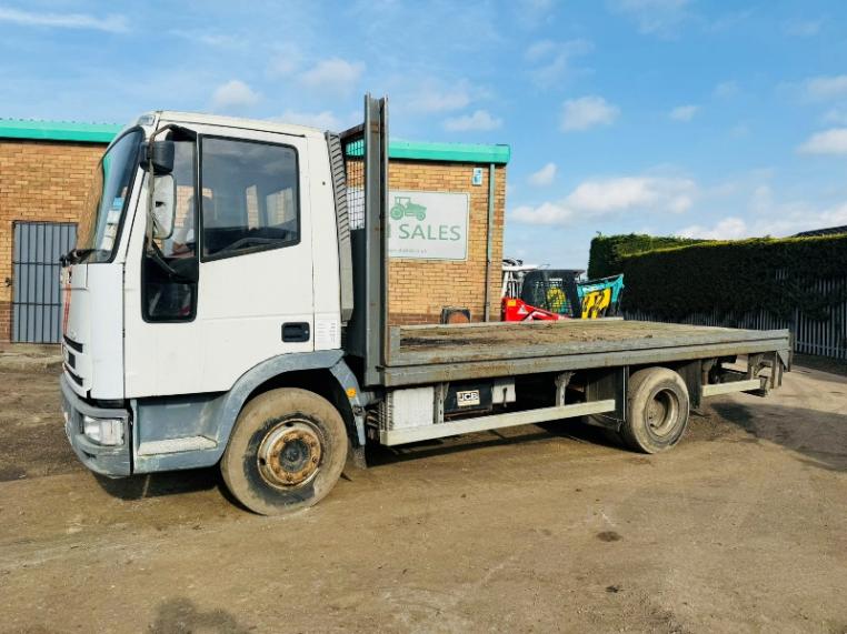 IVECO EUROCARGO 100E15 FLATBED TRUCK*VIDEO*