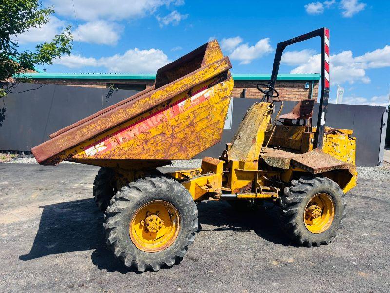 THWAITES 3 TONNE STRAIGHT TIP DUMPER*C/W PERKINS ENGINE* VIDEO*