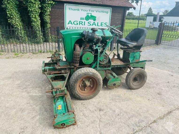 RANSOME DIESEL 3 GANG RIDE ON MOWER C/W KUBOTA ENGINE *VIDEO*