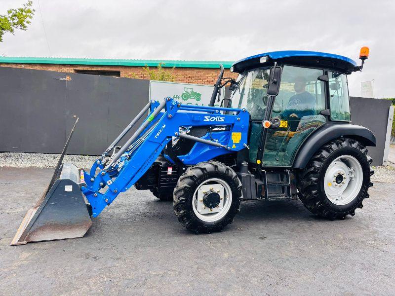 SOLIS 50RX TRACTOR*C/W SOLIS FRONT LOADER*194 HOURS*YEAR 2021*VIDEO*