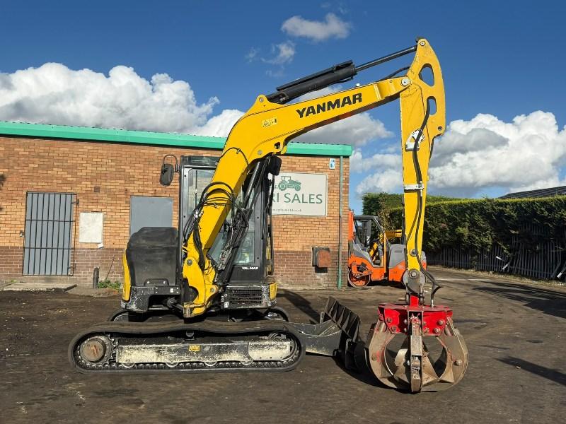 YANMAR SV60-A EXCAVATOR*YEAR 2019*C/W SCRAP GRAB*VIDEO*