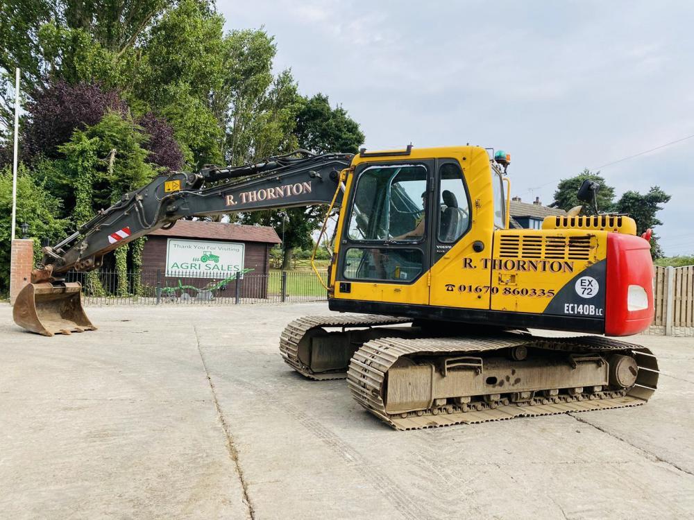 VOLVO EC140BLC TRACKED EXCAVATOR C/W QUICK HITCH & BUCKET * VIDEO * 