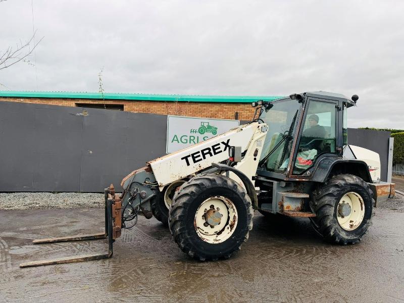 TEREX T250 WHEELED LOADER*C/W PALLET TINES*VIDEO*