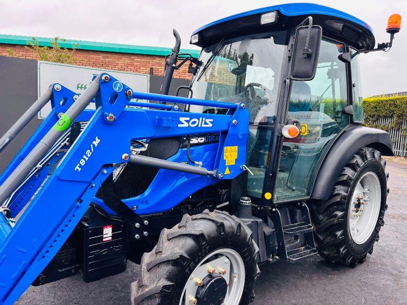 SOLIS 50RX TRACTOR*C/W SOLIS FRONT LOADER*194 HOURS*YEAR 2021*VIDEO*