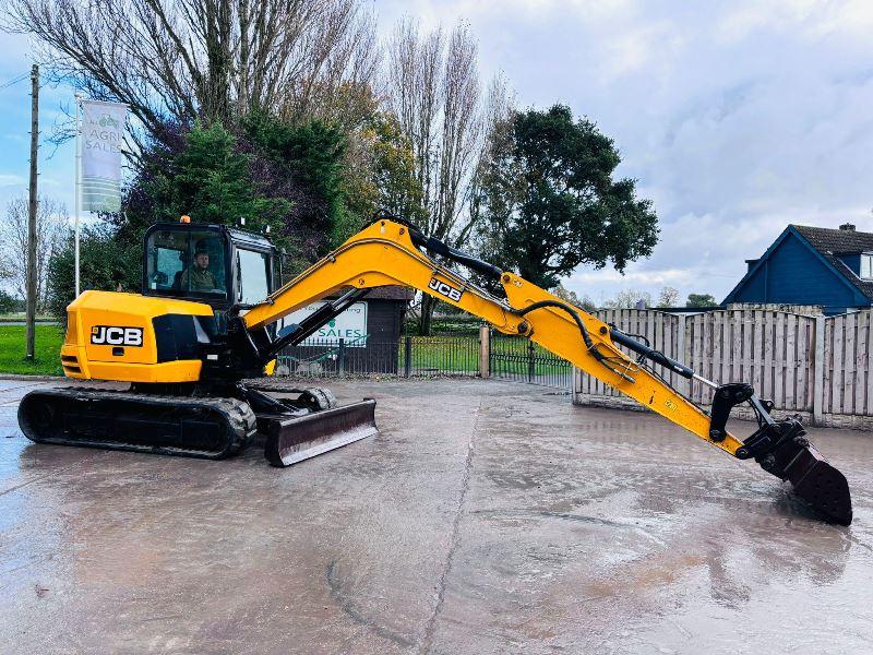JCB 86C-1 EXCAVATOR *ZERO SWING, YEAR 2015* C/W QUICK HITCH *VIDEO*