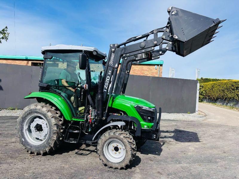 NEW *UNUSED*SIROMER ME354 TRACTOR *C/W LOADER AND 3 IN 1 BUCKET*VIDEO*